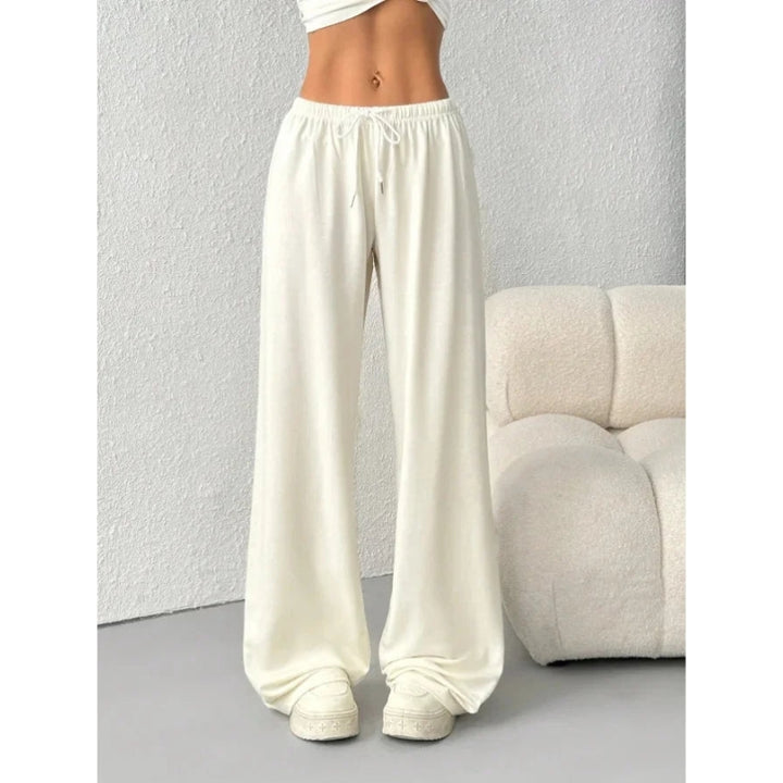 Women's Sweatpants with Drawstring Waist | Wide Leg