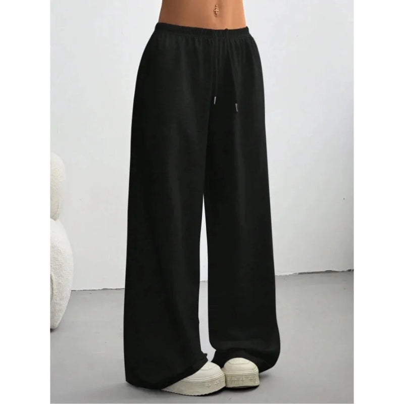 Women's Sweatpants with Drawstring Waist | Wide Leg
