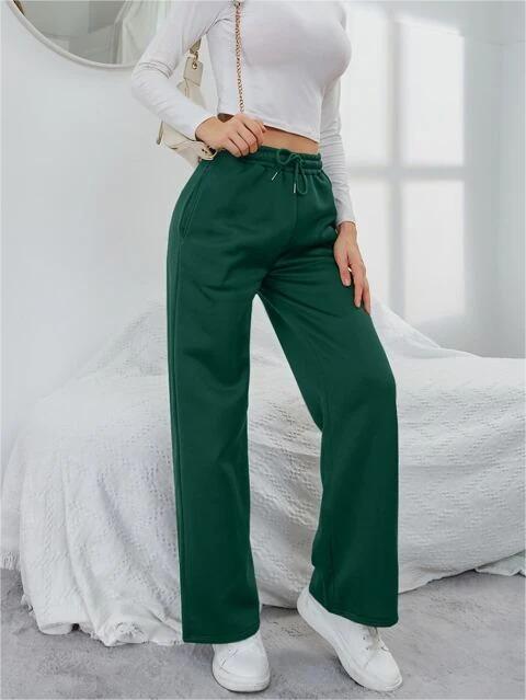 Women's Sweatpants with Wide Leg & Drawstring | High Waist