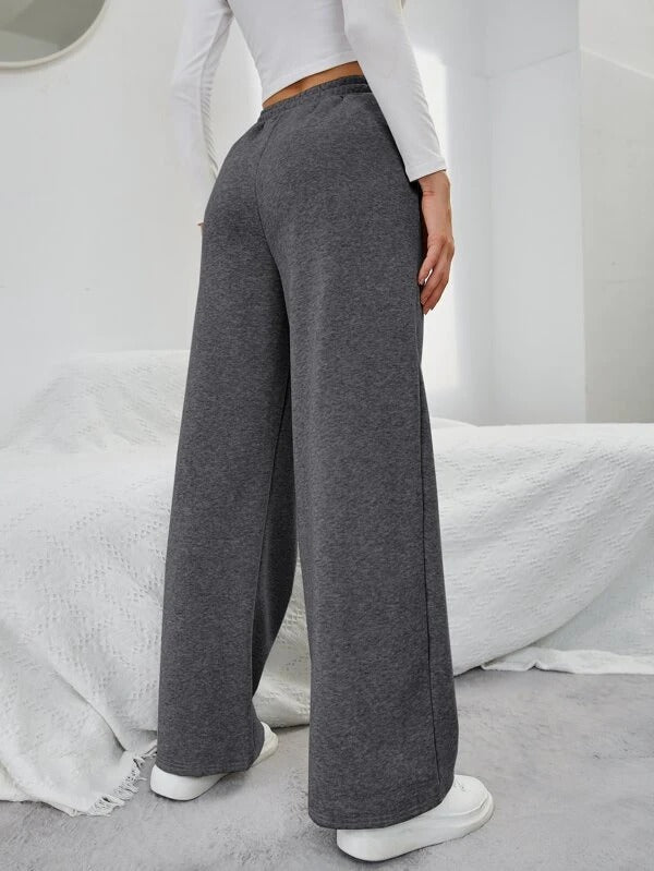 Women's Sweatpants with Wide Leg & Drawstring | High Waist
