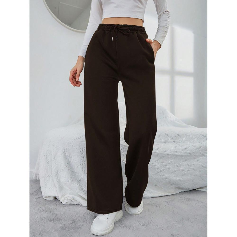 Women's Sweatpants with Wide Leg & Drawstring | High Waist