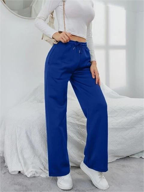 Women's Sweatpants with Wide Leg & Drawstring | High Waist