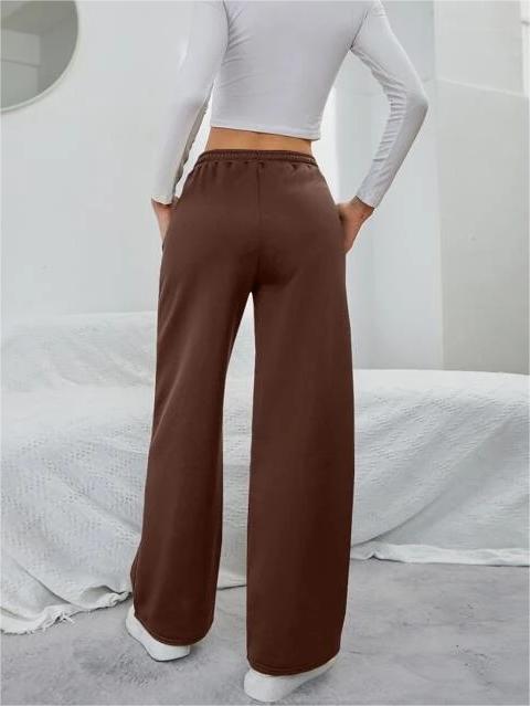 Women's Sweatpants with Wide Leg & Drawstring | High Waist