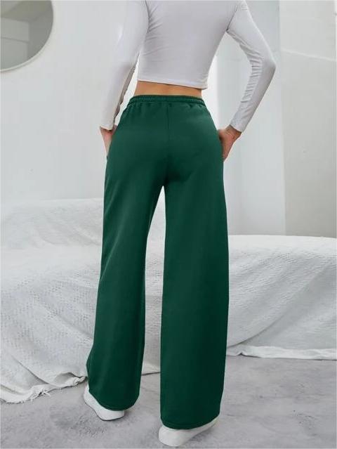 Women's Sweatpants with Wide Leg & Drawstring | High Waist