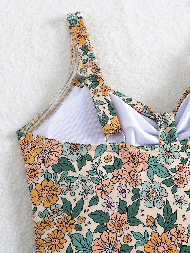 Women’s Swimwear One Piece with Floral Print | Retro Style