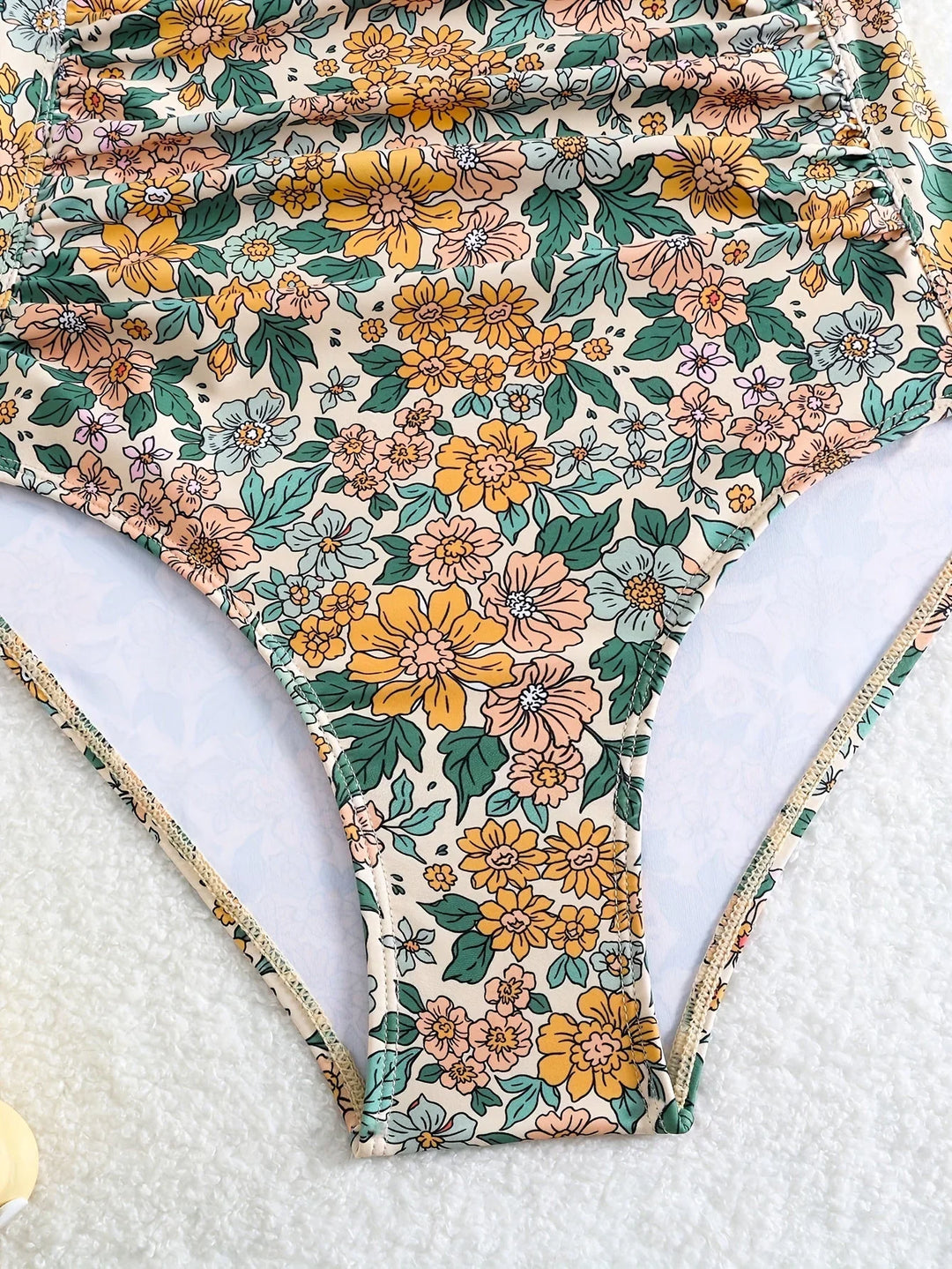 Women’s Swimwear One Piece with Floral Print | Retro Style