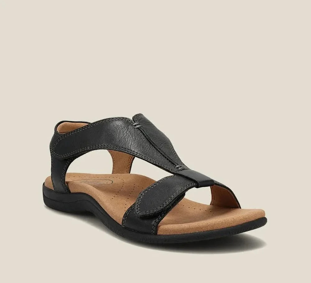 Women's T-Strap Sandals with Ankle Strap | Adjustable