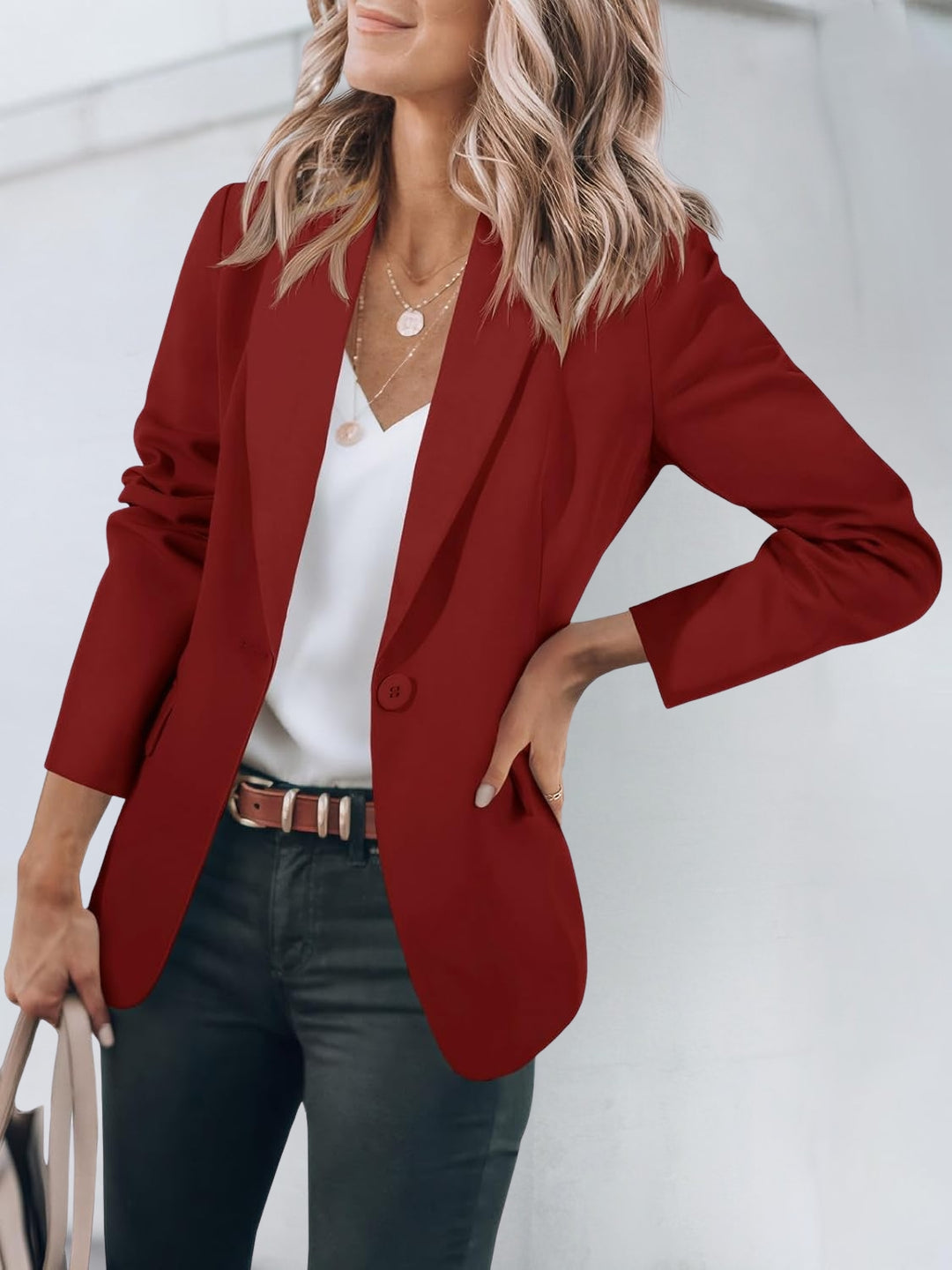 Women's Tailored Blazer with Notch Lapel | Single-Breasted