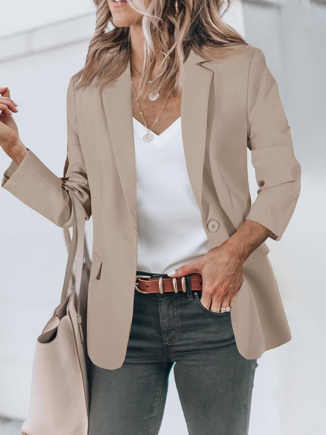 Women's Tailored Blazer with Notch Lapel | Single-Breasted
