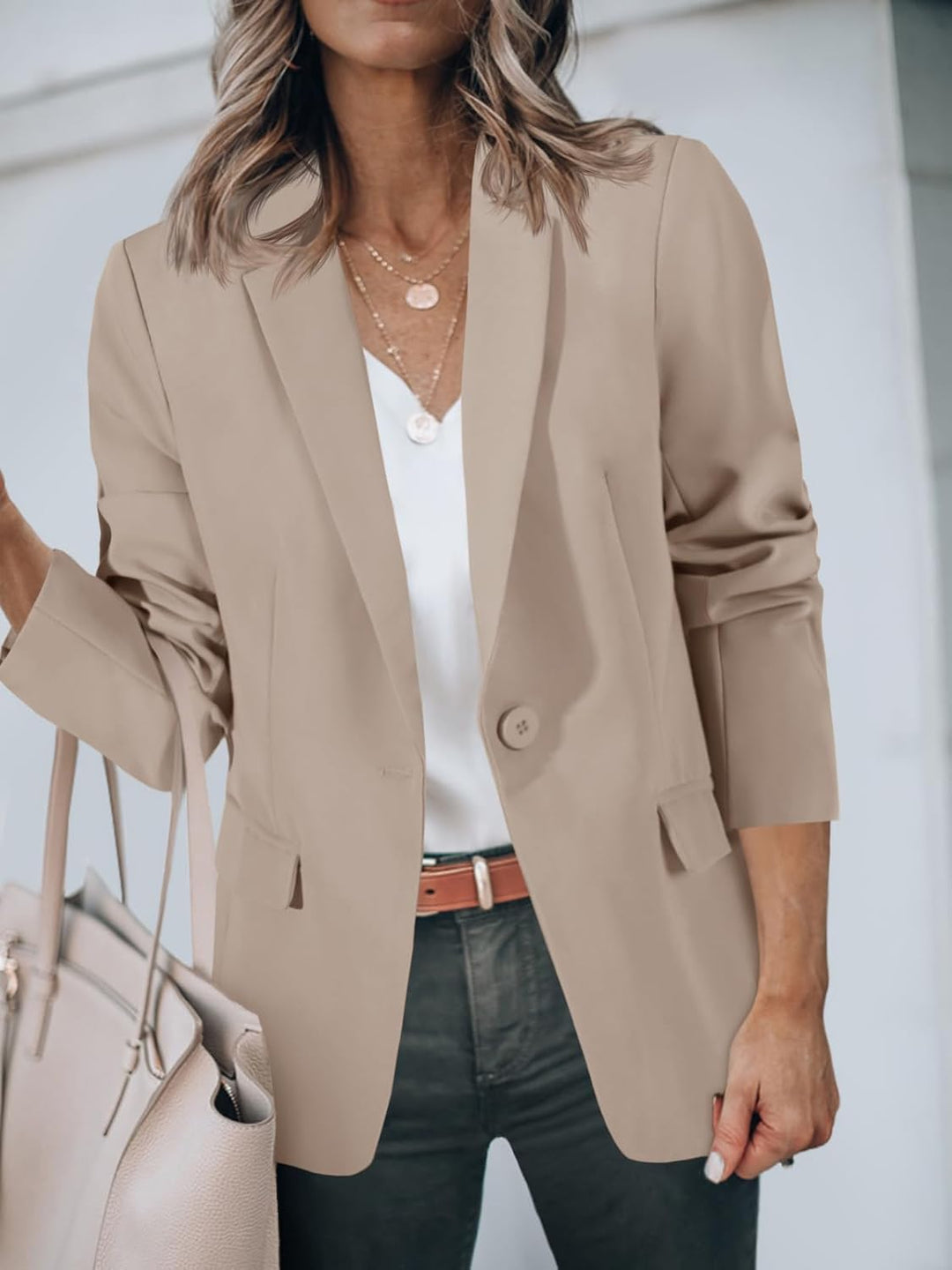 Women's Tailored Blazer with Notch Lapel | Single-Breasted