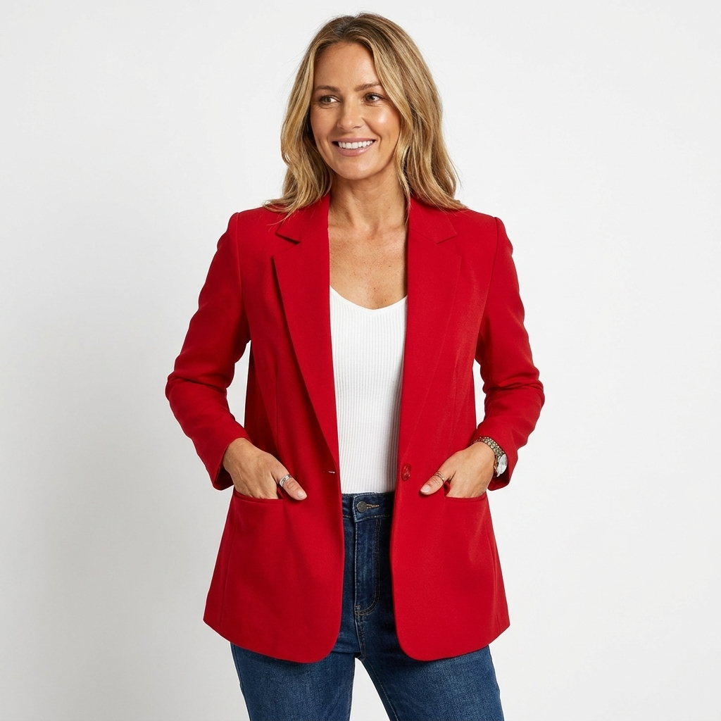 Women's Tailored Blazer with Notch Lapel | Single-Breasted