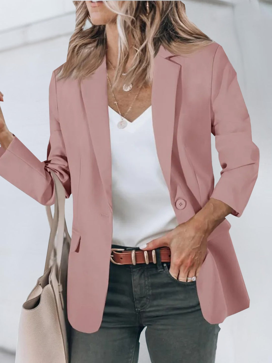 Women's Tailored Blazer with Notch Lapel | Single-Breasted