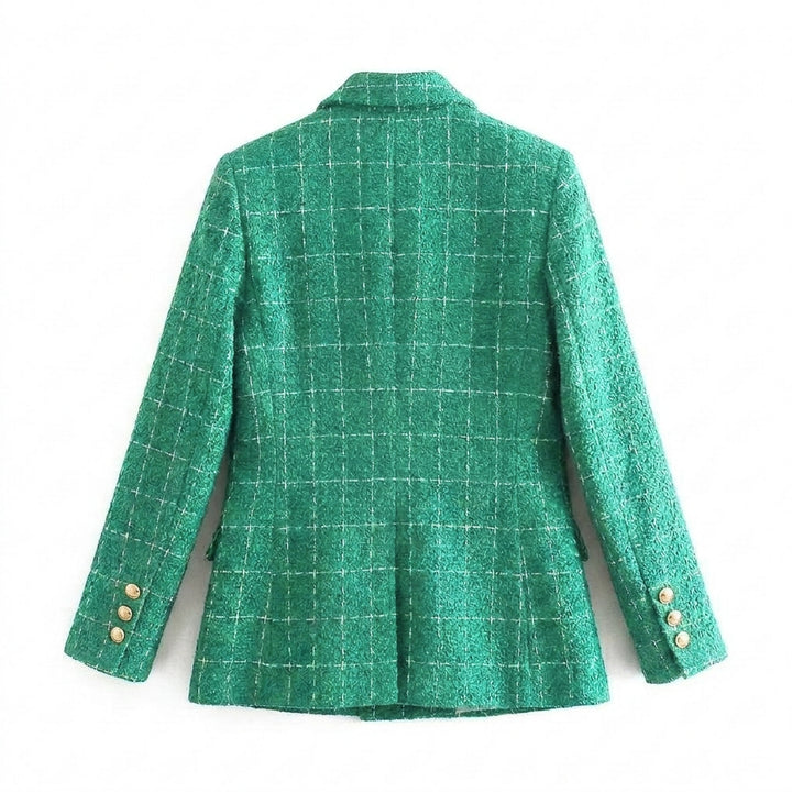 Women's Tailored Blazer with Peak Lapel & Buttons | Workwear