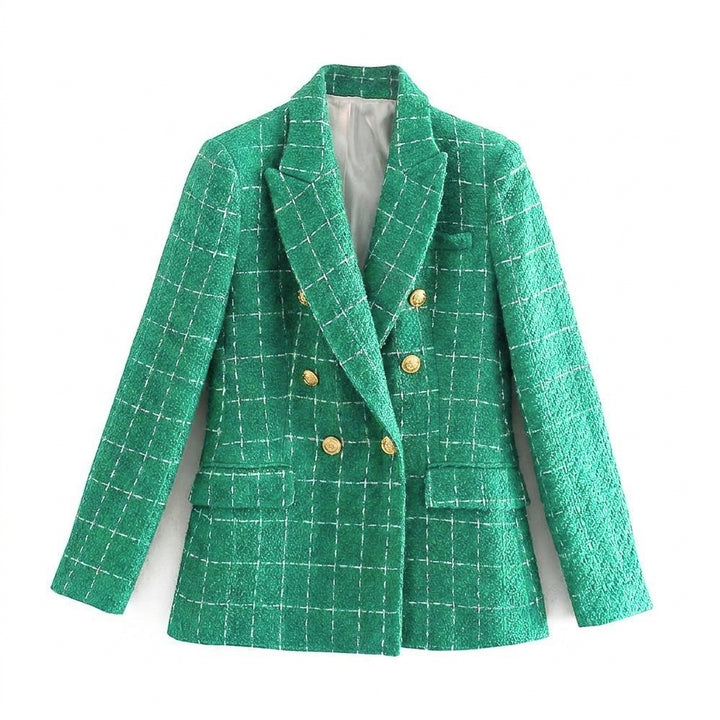 Women's Tailored Blazer with Peak Lapel & Buttons | Workwear