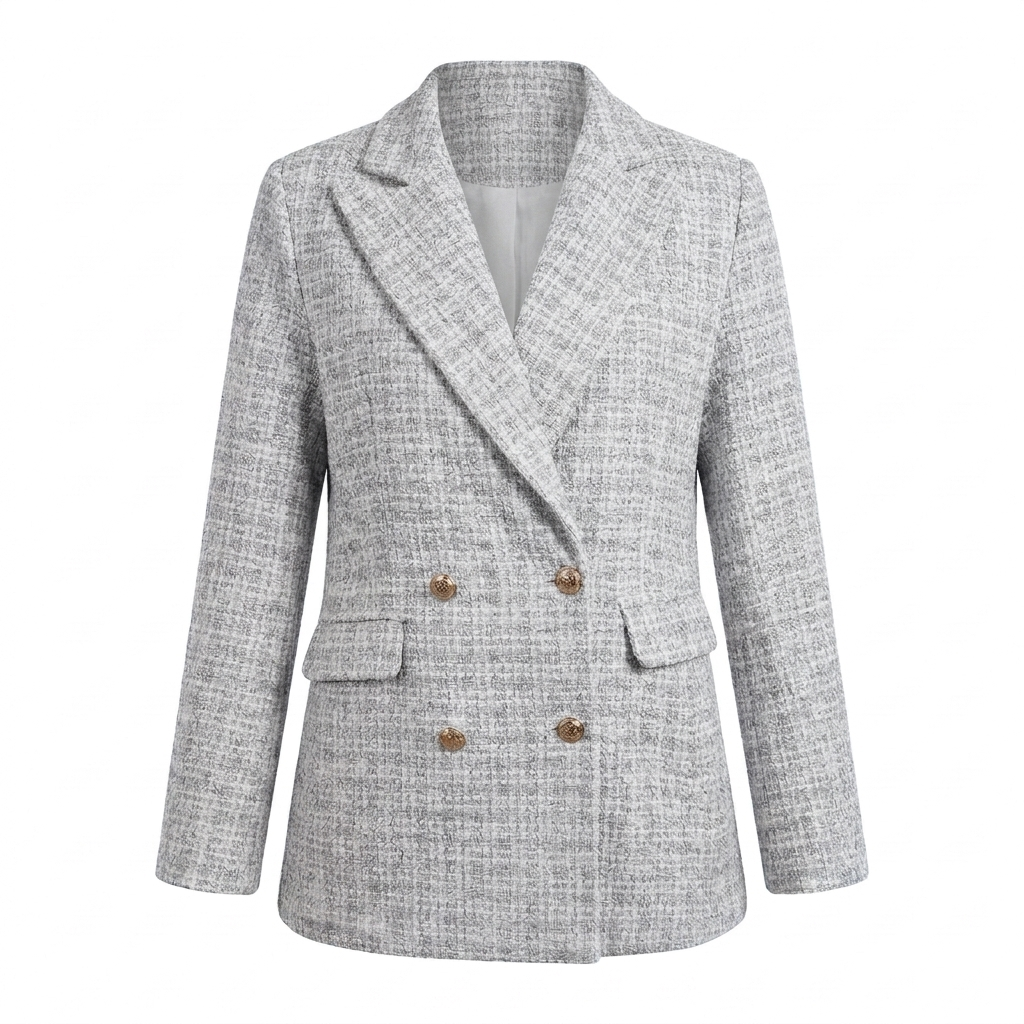 Women's Tailored Blazer with Peak Lapel & Pockets | Workwear