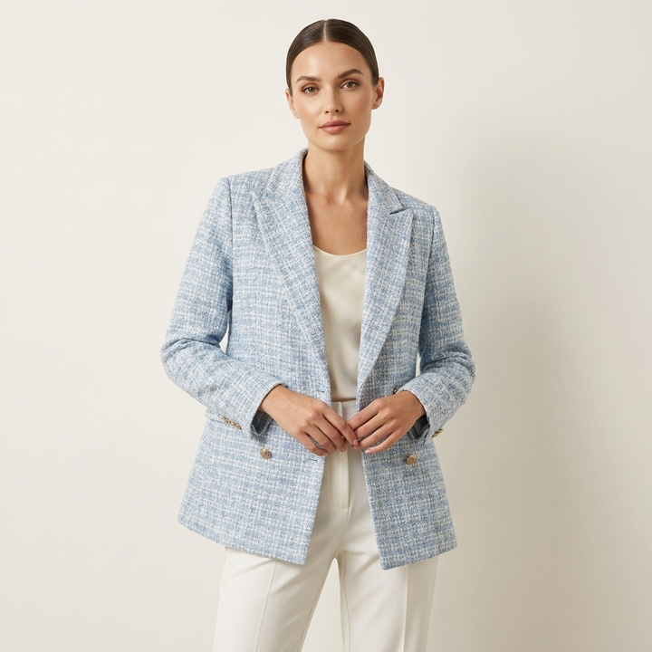 Women's Tailored Blazer with Peak Lapel & Pockets | Workwear
