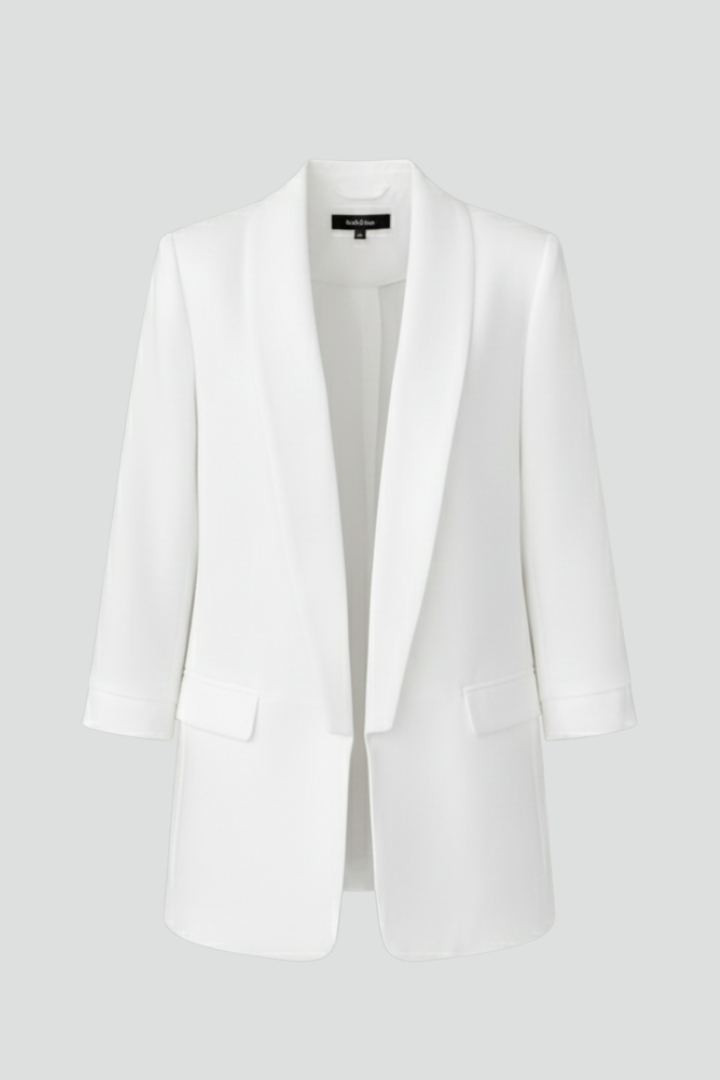 Women's Tailored Blazer with Shawl Lapel | Open Front