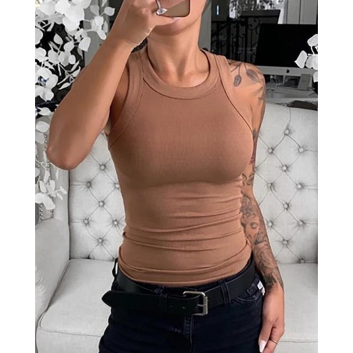 Women's Tank Top with Crew Neck | Casual