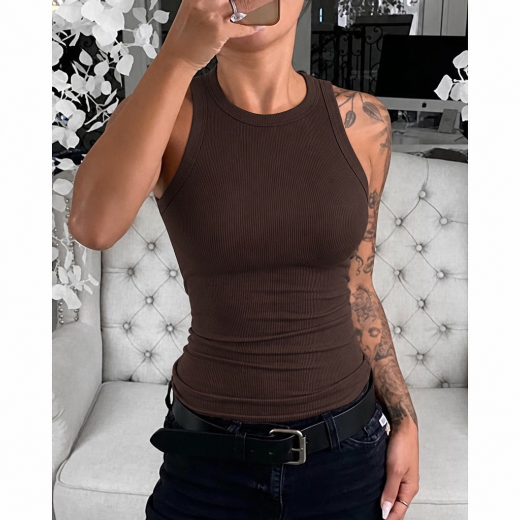 Women's Tank Top with Crew Neck | Casual