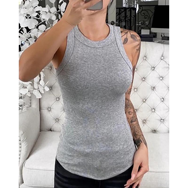 Women's Tank Top with Crew Neck | Casual