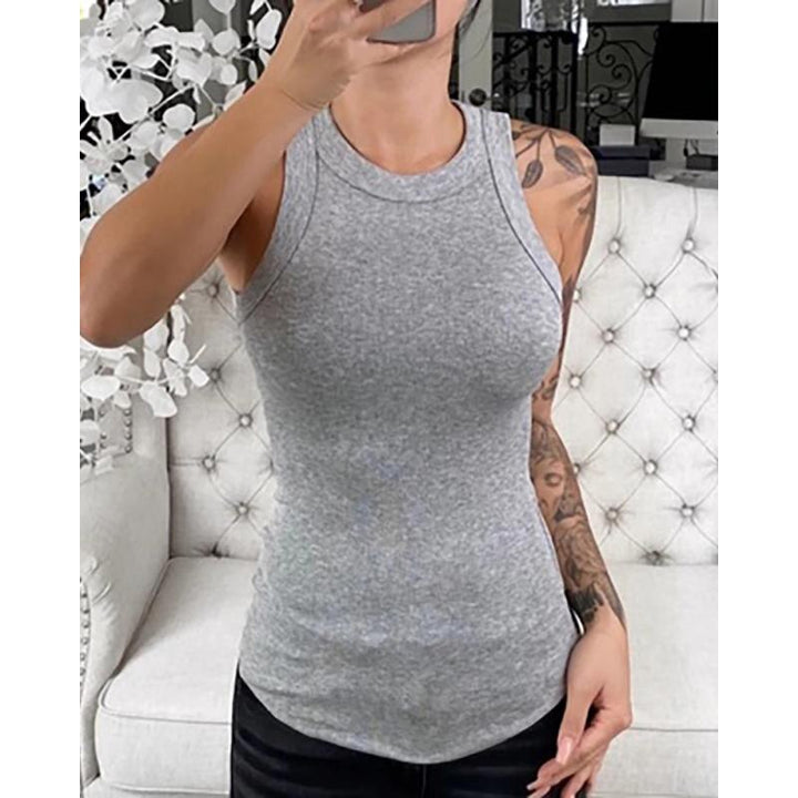 Women's Tank Top with Crew Neck | Casual