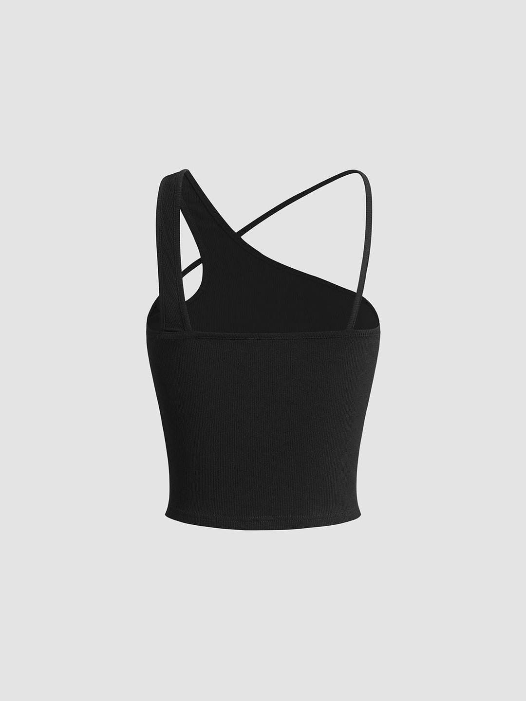 Women’s Tank Top with Cross Strap & Cut Out | Asymmetric