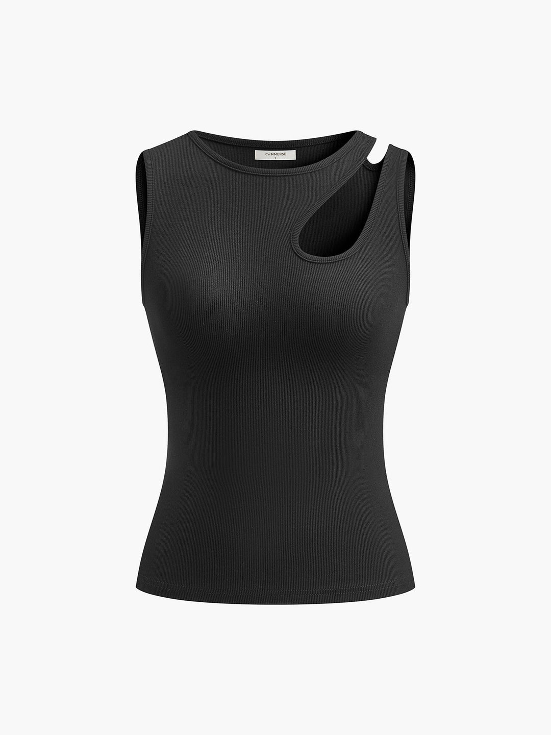 Women's Tank Top with Cutout Detail | Ribbed