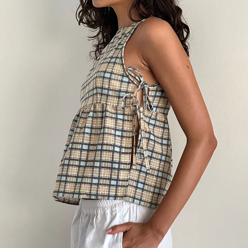 Women’s Tank Top with Side Ties | Casual