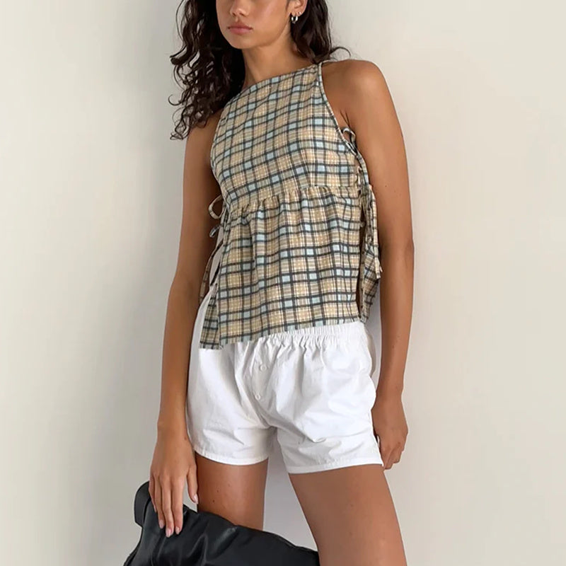 Women’s Tank Top with Side Ties | Casual
