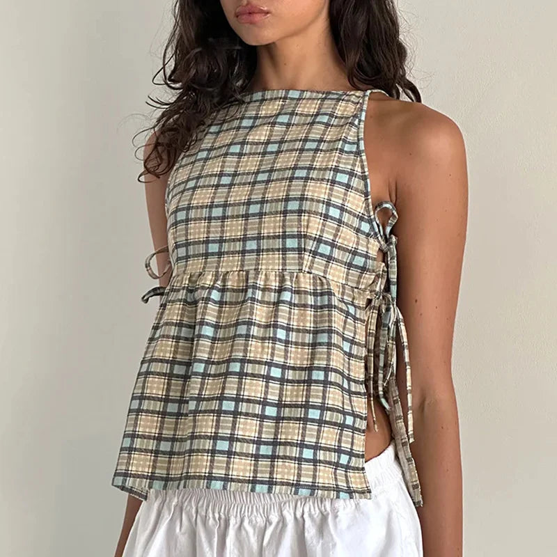 Women’s Tank Top with Side Ties | Casual