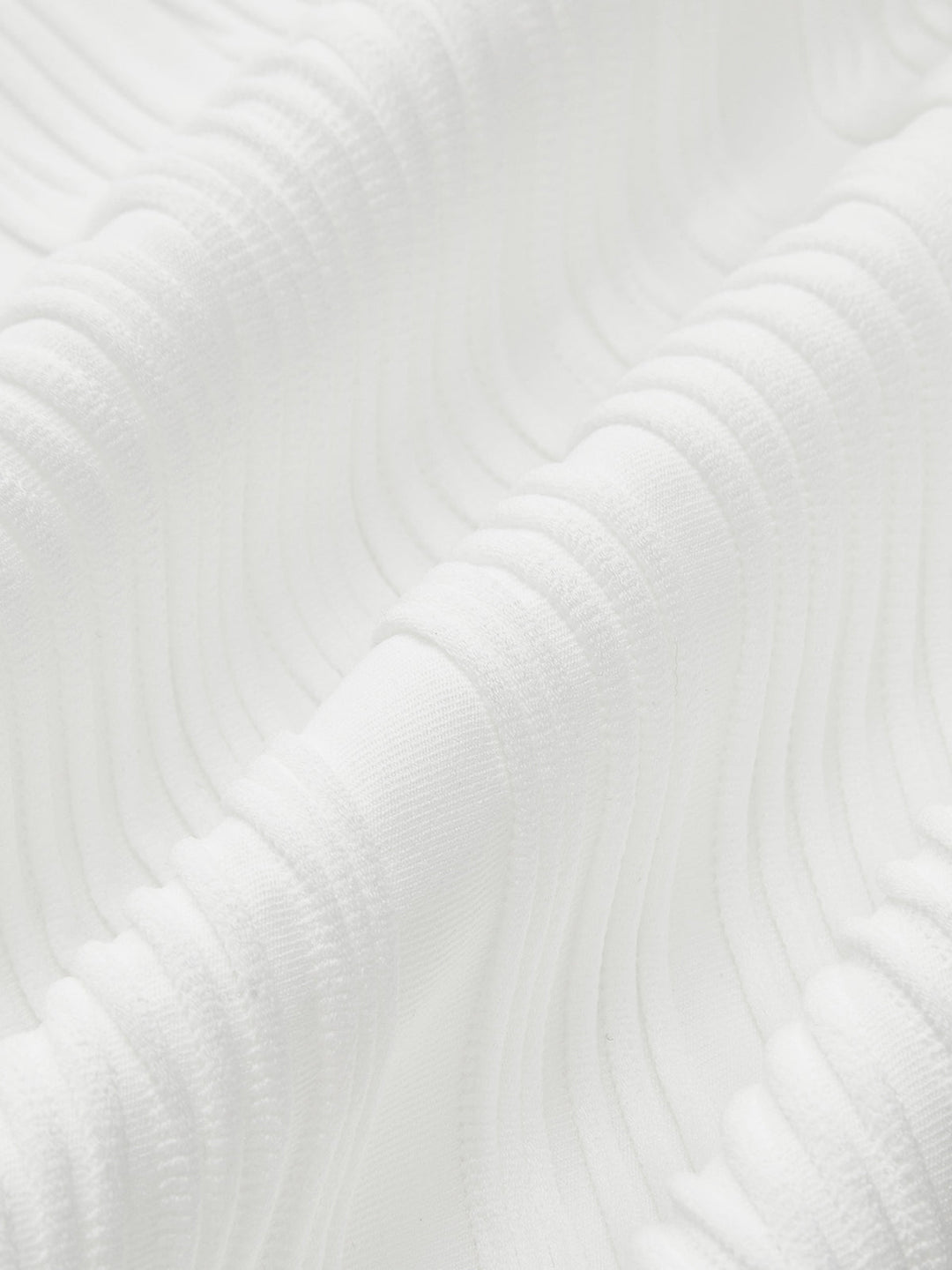 Women's Tank Top with Wave Texture | Round Neck