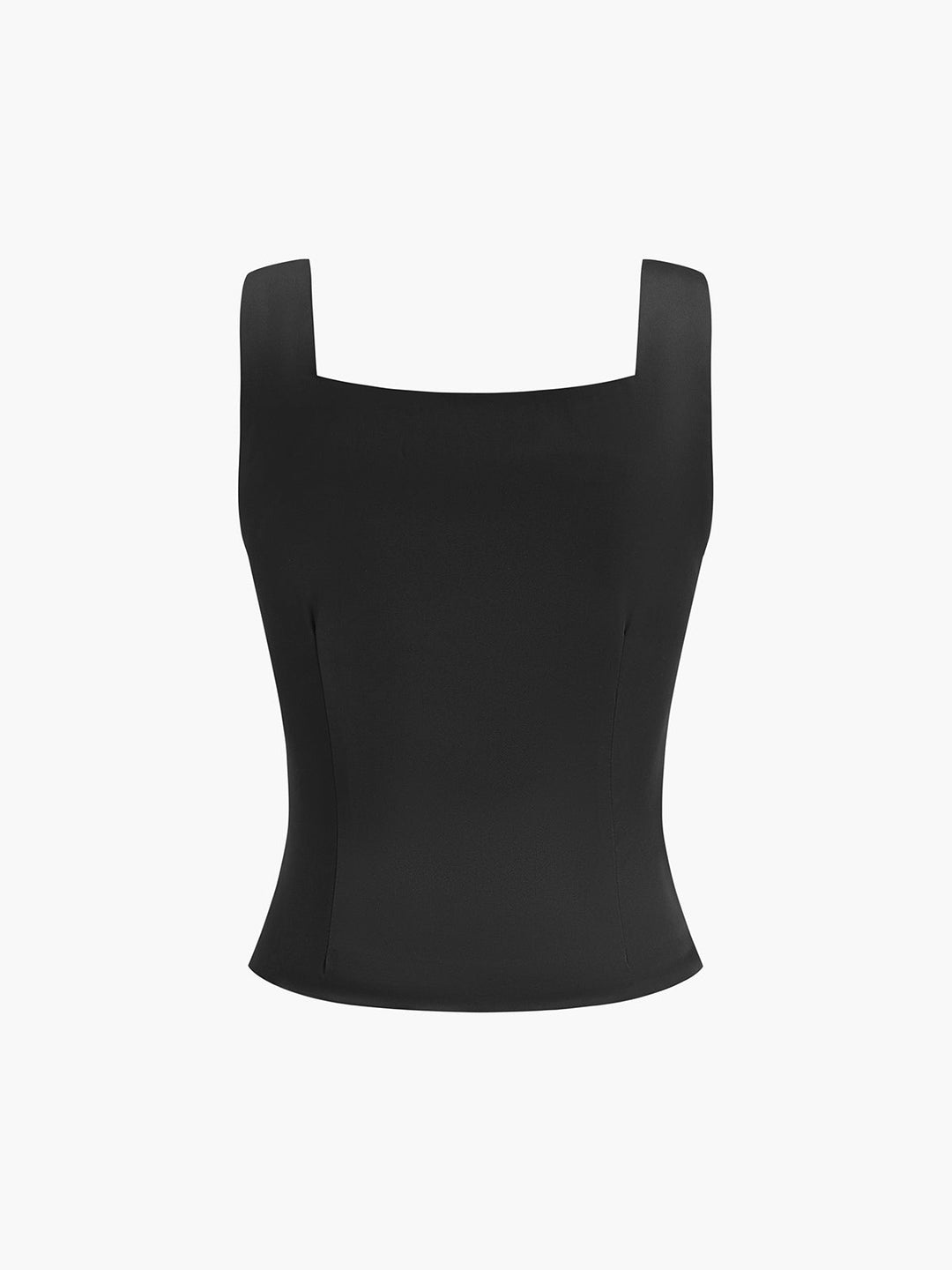 Women’s Tank Top with Wide Straps & Button Detail | Sleeveless