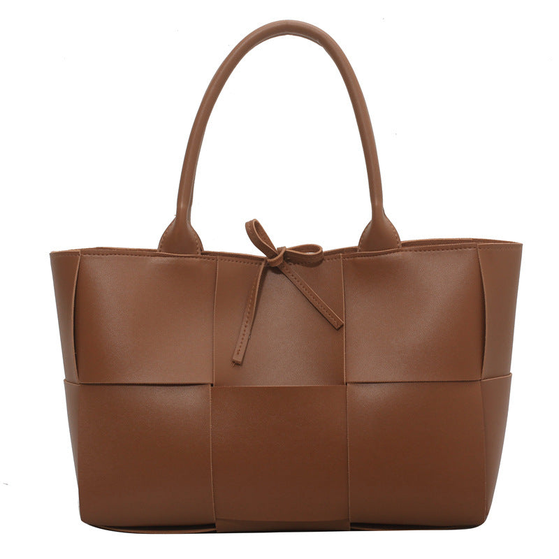 Women's Tote Bag Basket with Panel & Bow Tie | Everyday Work