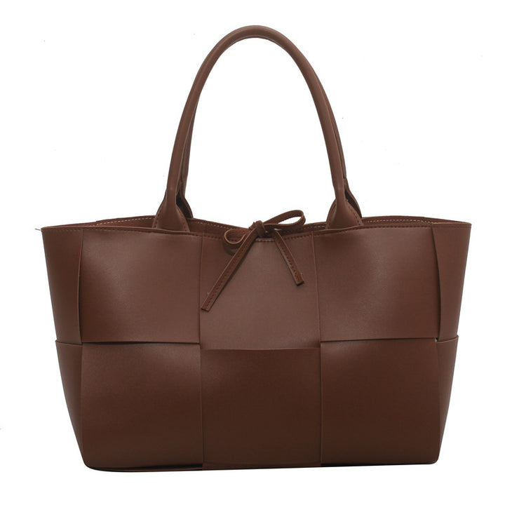Women's Tote Bag Basket with Panel & Bow Tie | Everyday Work