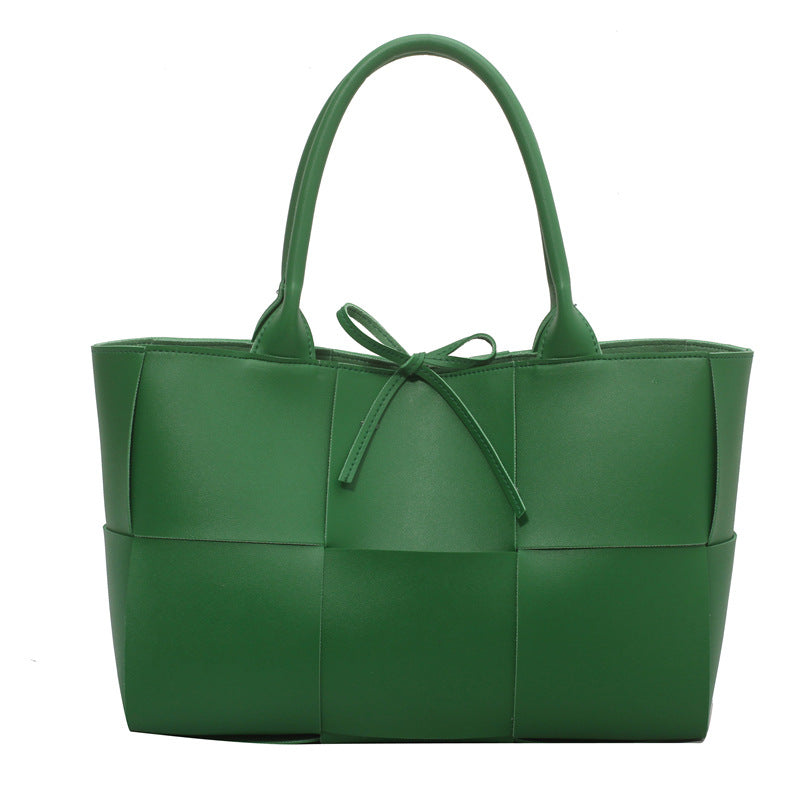 Women's Tote Bag Basket with Panel & Bow Tie | Everyday Work