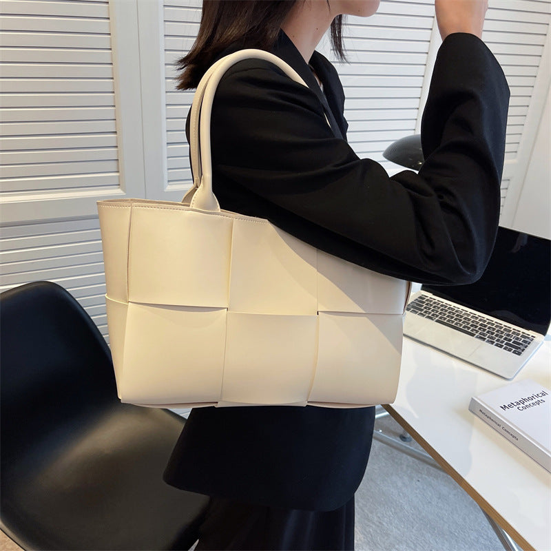 Women's Tote Bag Basket with Panel & Bow Tie | Everyday Work