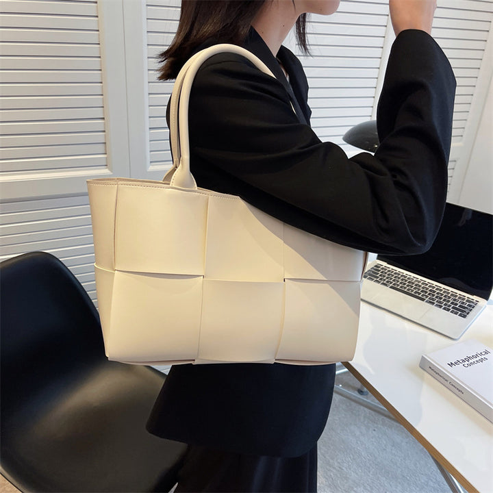 Women's Tote Bag Basket with Panel & Bow Tie | Everyday Work