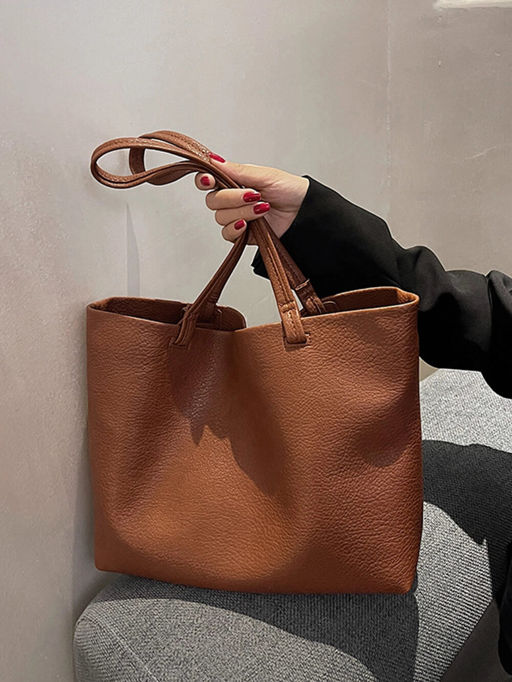 Women's Tote Bag Minimal Slouch | Double Strap
