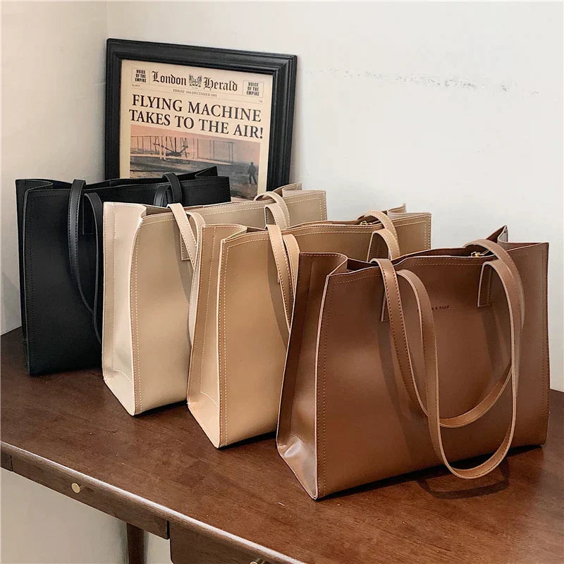 Women's Tote Bag Structured & Boxy | Everyday Work