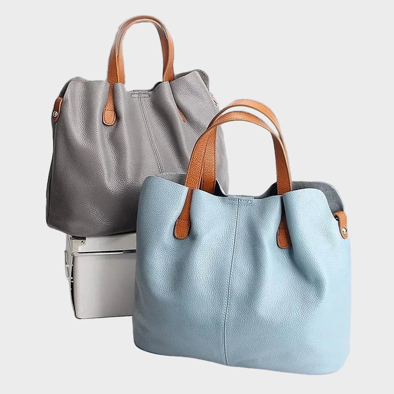 Women's Tote Bag with Contrast Handles | Work