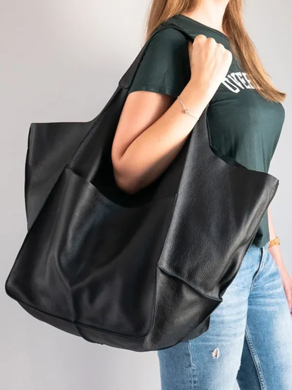 Women's Tote Bag with Front Pocket | Slouchy Hobo