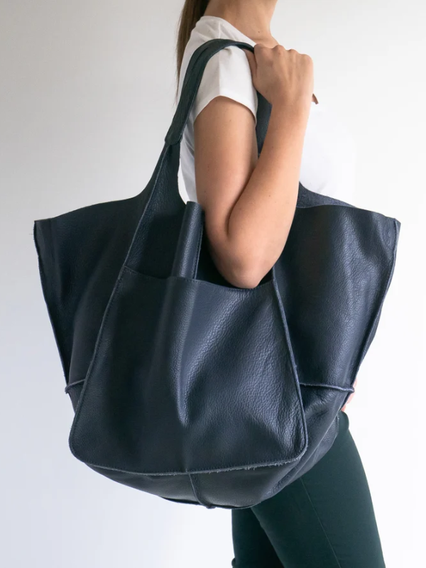 Women's Tote Bag with Front Pocket | Slouchy Hobo