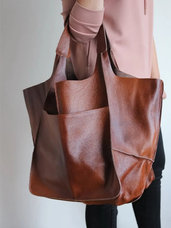 Women's Tote Bag with Front Pocket | Slouchy Hobo