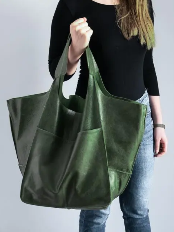 Women's Tote Bag with Front Pocket | Slouchy Hobo