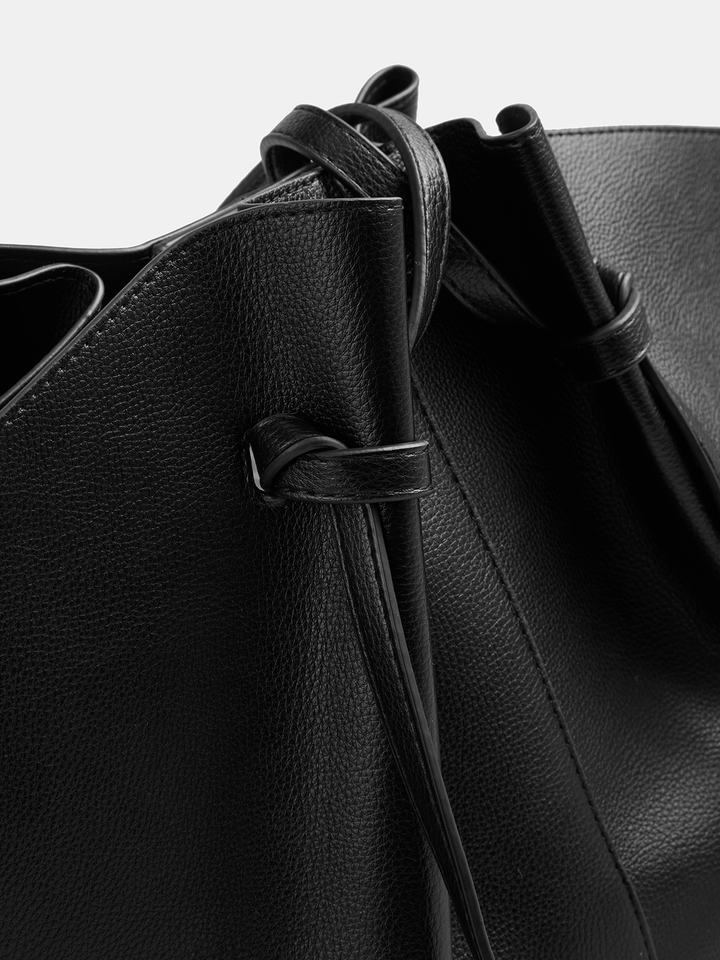 Women's Tote Bag with Knot Tie Detail | Large