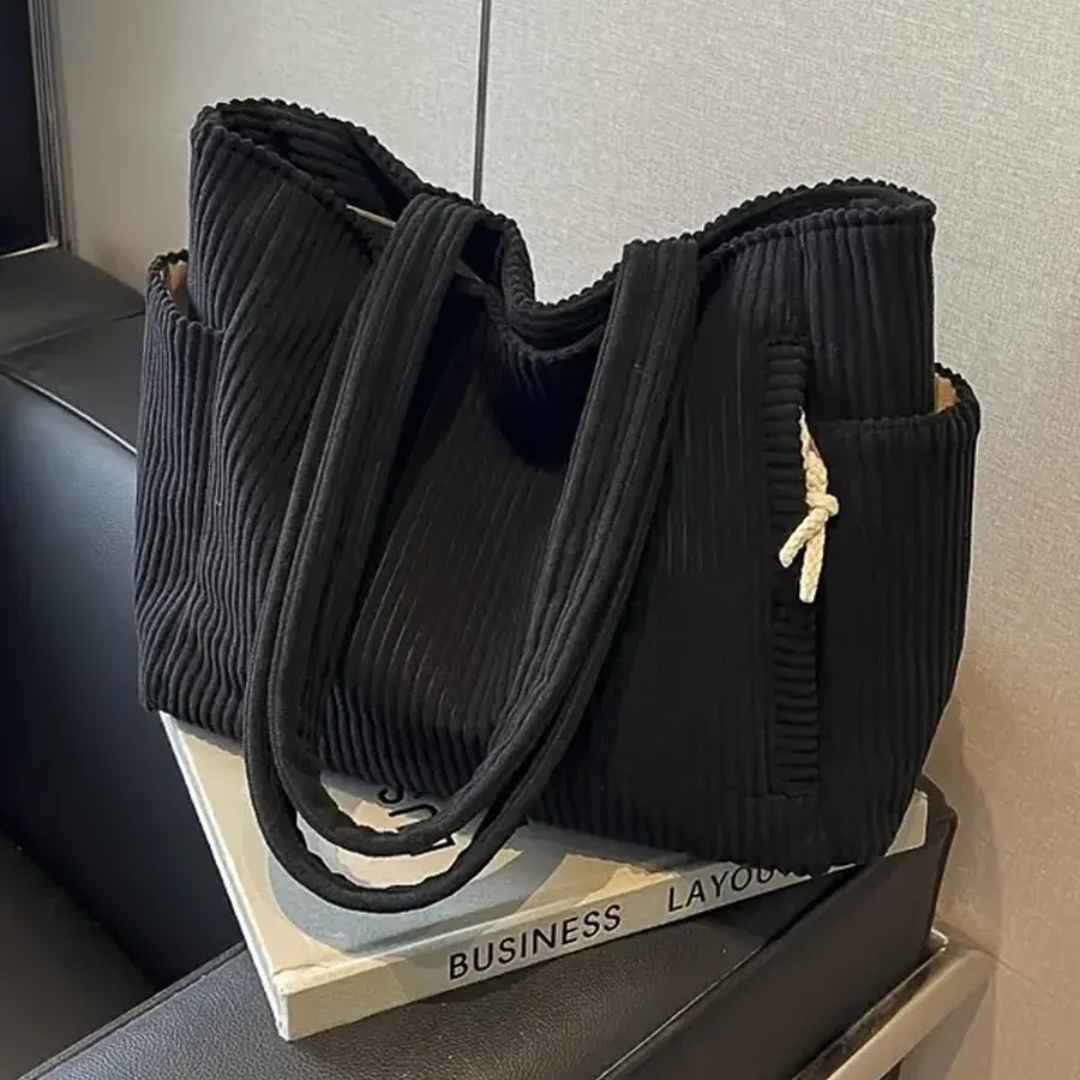 Women's Tote Bag with Side Pockets | Shoulder Bag