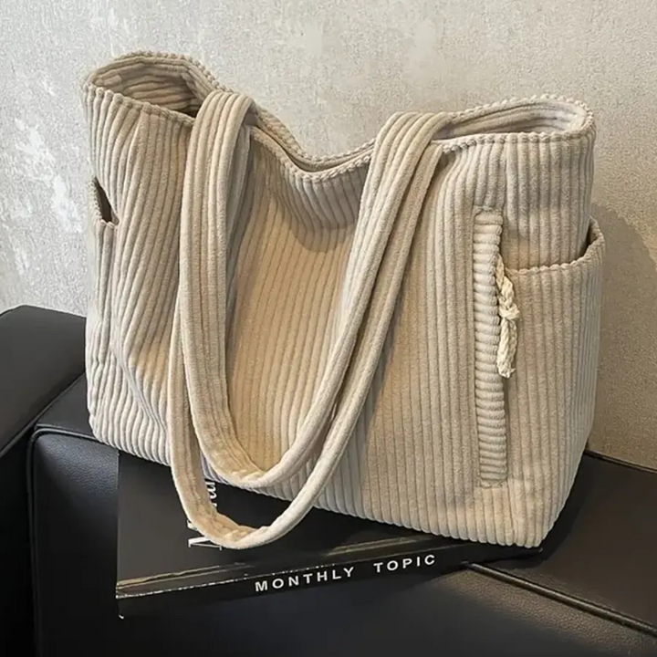 Women's Tote Bag with Side Pockets | Shoulder Bag