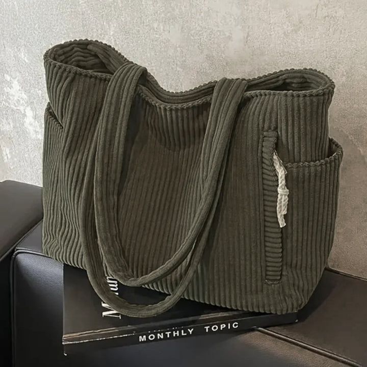 Women's Tote Bag with Side Pockets | Shoulder Bag