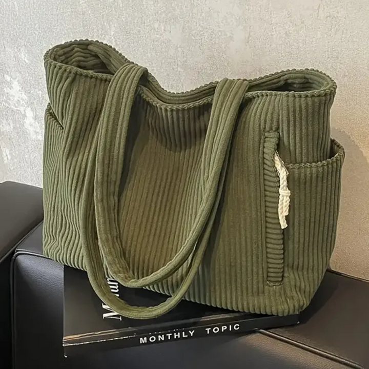 Women's Tote Bag with Side Pockets | Shoulder Bag