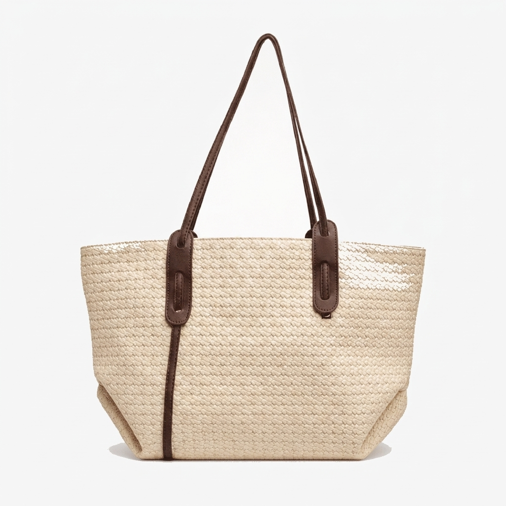 Women's Tote Bag with Woven Texture | Everyday